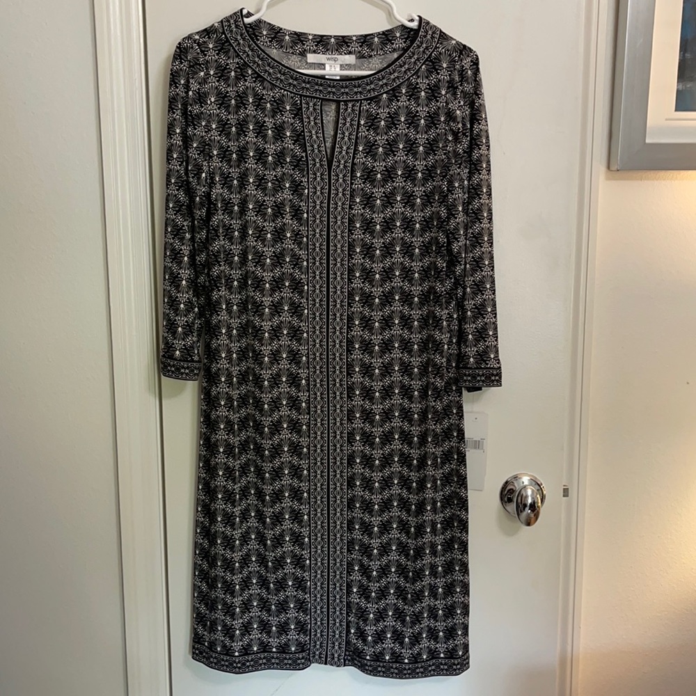 sz 8 dress. Black & white. New w tags. Sold by Stitch Fix, label says Wisp brand